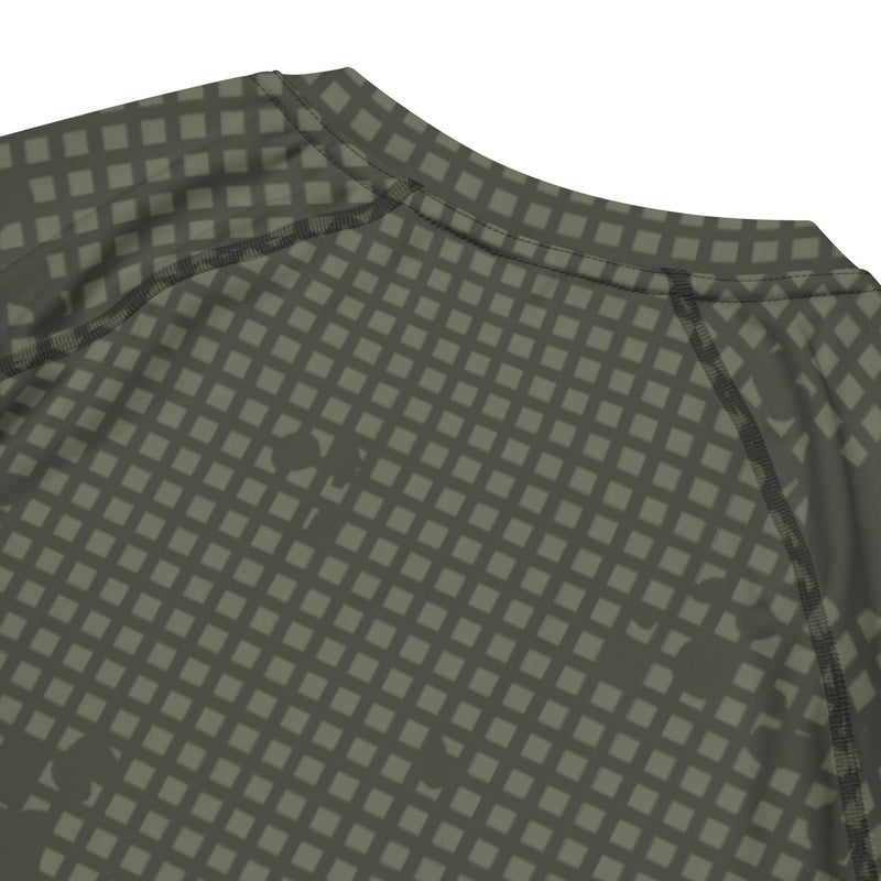 Desert Night Grid CAMO Mens Short-Sleeve Rash Guard