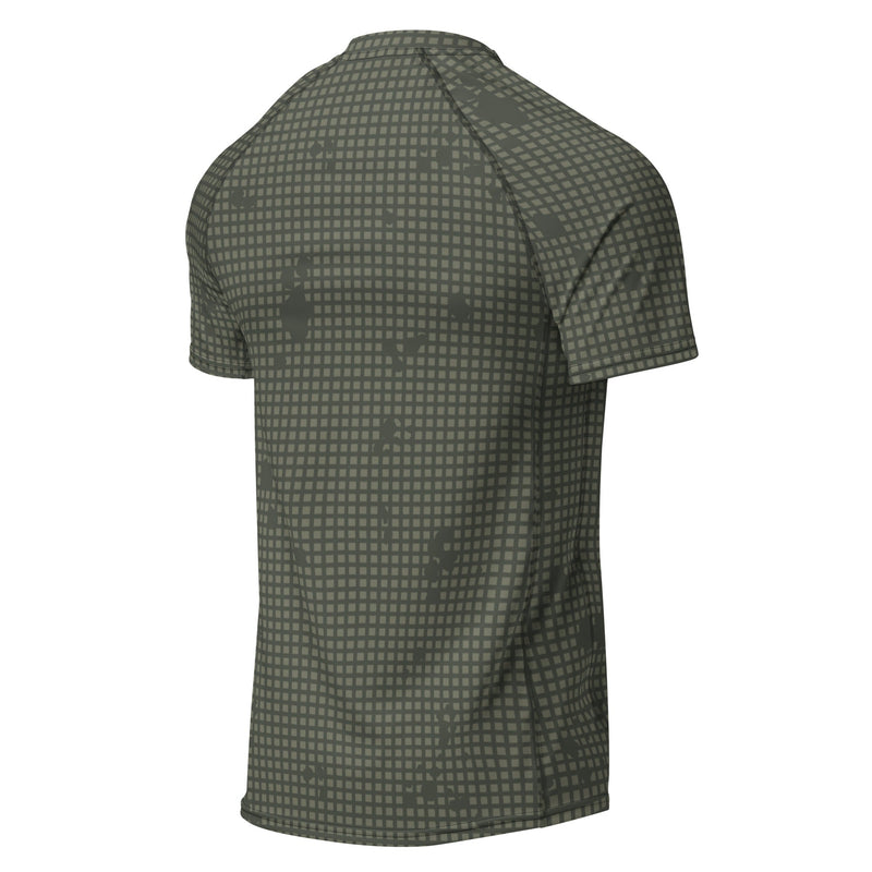 Desert Night Grid CAMO Mens Short-Sleeve Rash Guard