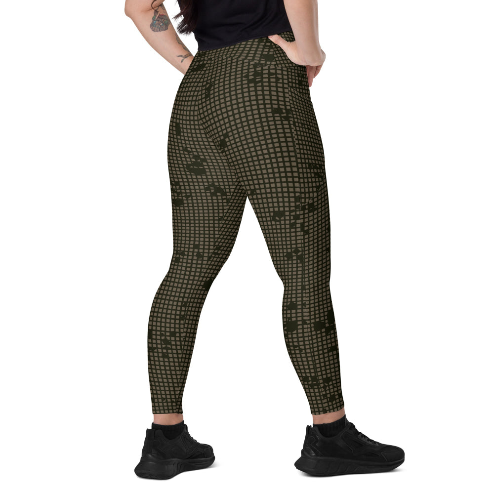 American Desert Night Camouflage Pattern (DNCP) Midnight CAMO Leggings with pockets - 2XS - Womens With Pockets