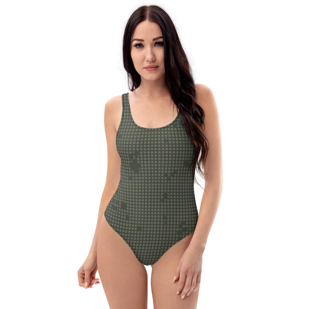 American Desert Night Camouflage Pattern (DNCP) CAMO One-Piece Swimsuit - Womens