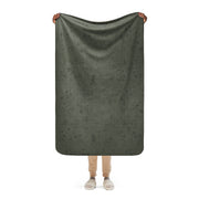 Desert Night Grid CAMO Sherpa Blanket - 37″×57″