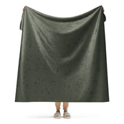 Desert Night Grid CAMO Sherpa Blanket - 60″×80″