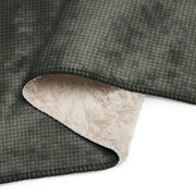 Desert Night Grid CAMO Sherpa Blanket