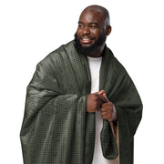 Desert Night Grid CAMO Sherpa Blanket