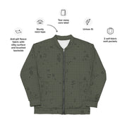 Desert Night Grid CAMO Unisex Bomber Jacket
