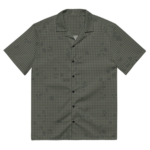 Desert Night Grid CAMO Unisex Short-Sleeve Button Shirt - 2XS