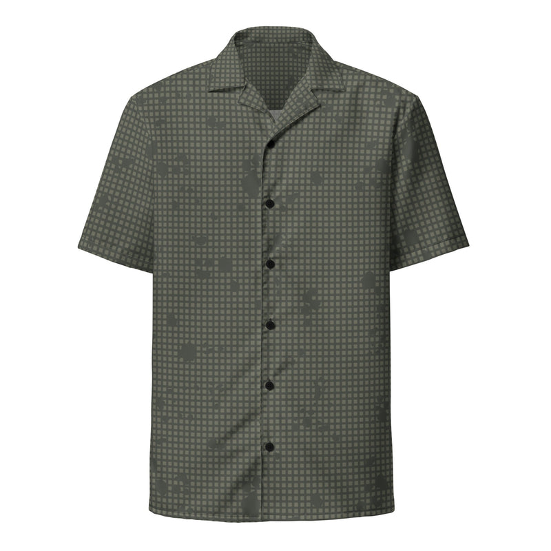 Desert Night Grid CAMO Unisex Short-Sleeve Button Shirt