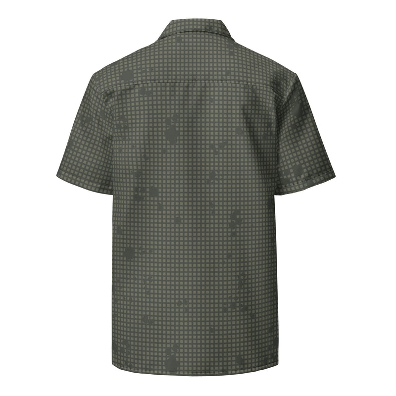 Desert Night Grid CAMO Unisex Short-Sleeve Button Shirt