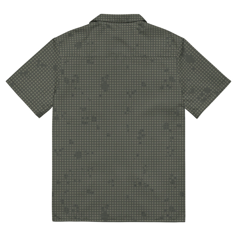 Desert Night Grid CAMO Unisex Short-Sleeve Button Shirt