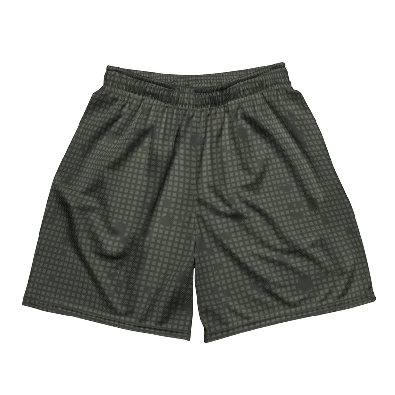 Desert Night Grid CAMO Unisex Mesh Shorts