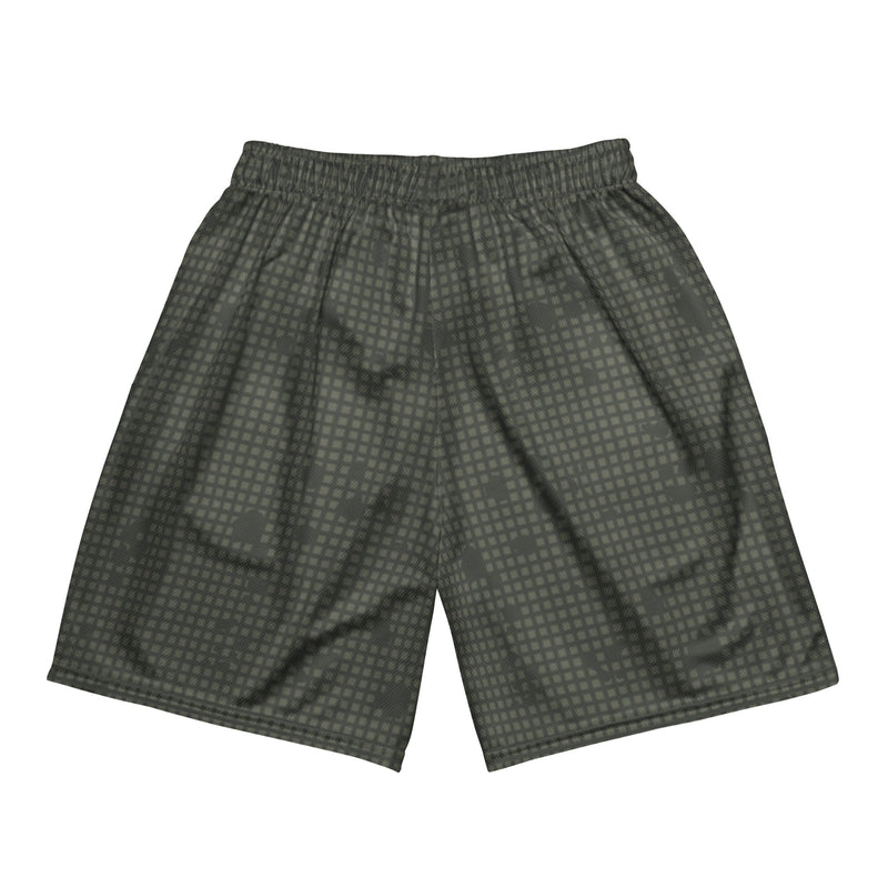 Desert Night Grid CAMO Unisex Mesh Shorts - 2XS