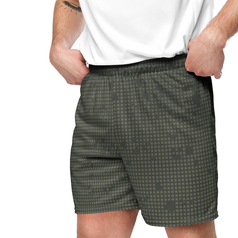 Desert Night Grid CAMO Unisex Mesh Shorts
