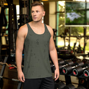 Desert Night Grid CAMO Unisex Tank Top - XS