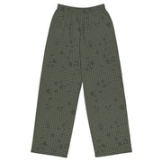 Desert Night Grid CAMO Unisex Wide-Leg Leisure Pants - 2XS