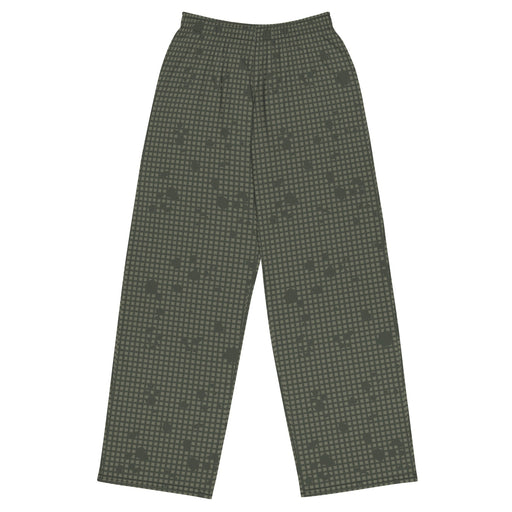 Desert Night Grid CAMO Unisex Wide-Leg Leisure Pants - 2XS