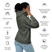 Desert Night Grid CAMO Unisex Zip Hoodie