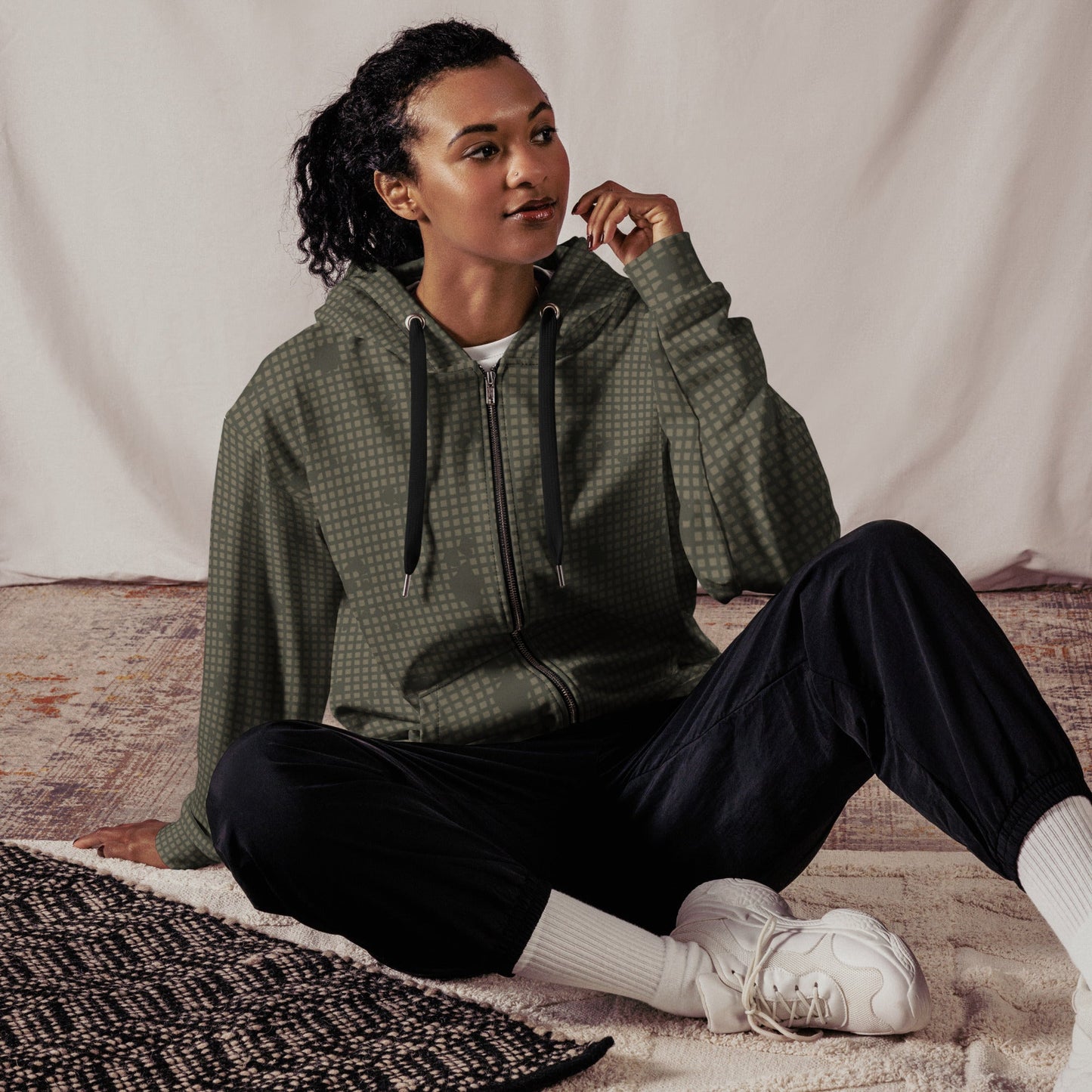 American Desert Night Camouflage Pattern (DNCP) CAMO Unisex zip hoodie - Zip Hoodies