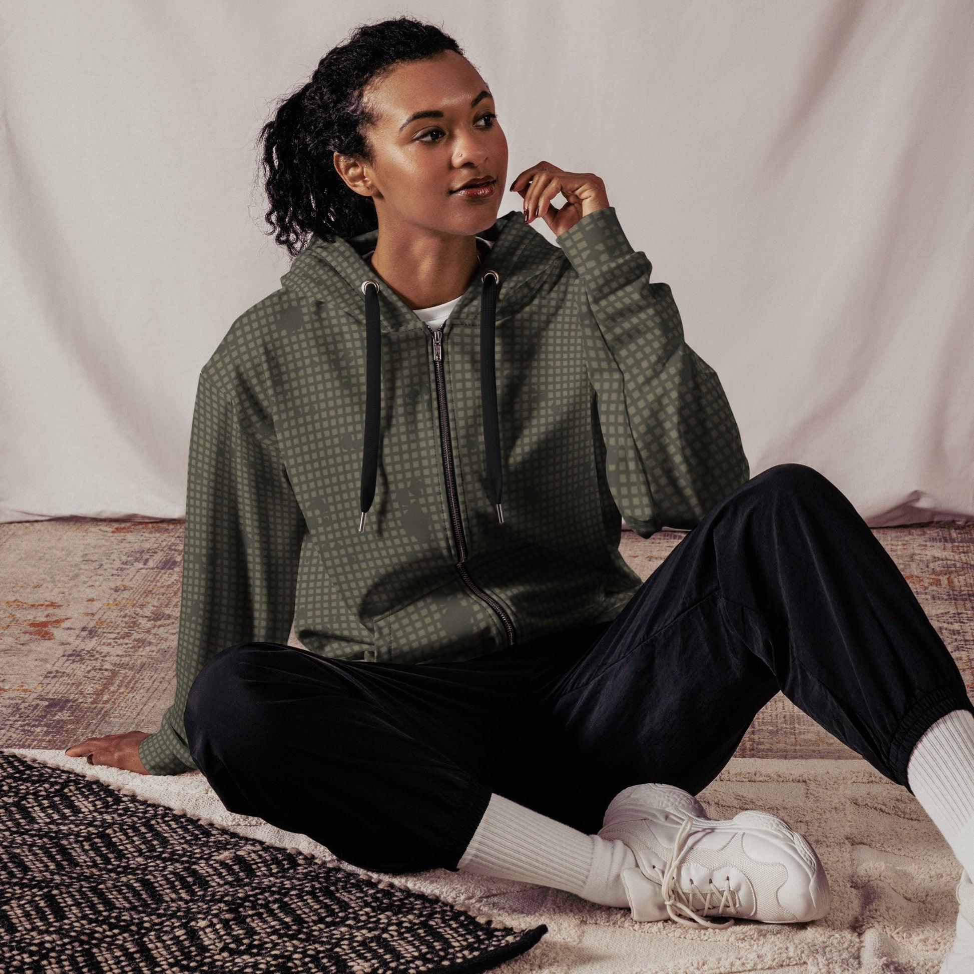 American Desert Night Camouflage Pattern (DNCP) CAMO Unisex zip hoodie - Zip Hoodies