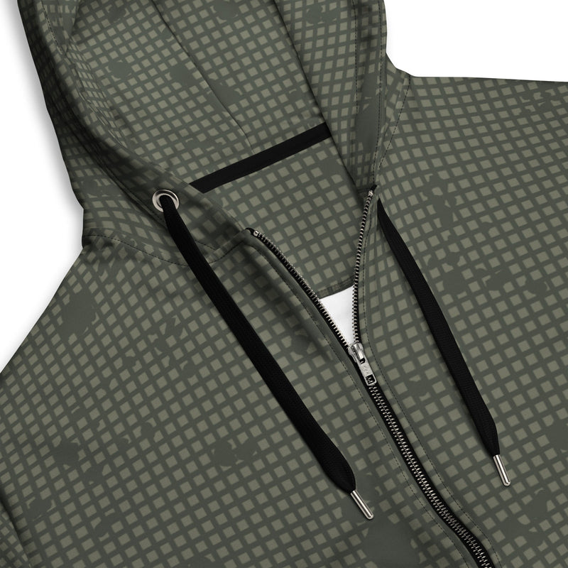 Desert Night Grid CAMO Unisex Zip Hoodie