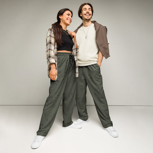 Desert Night Grid CAMO Unisex Wide-Leg Joggers - 2XS