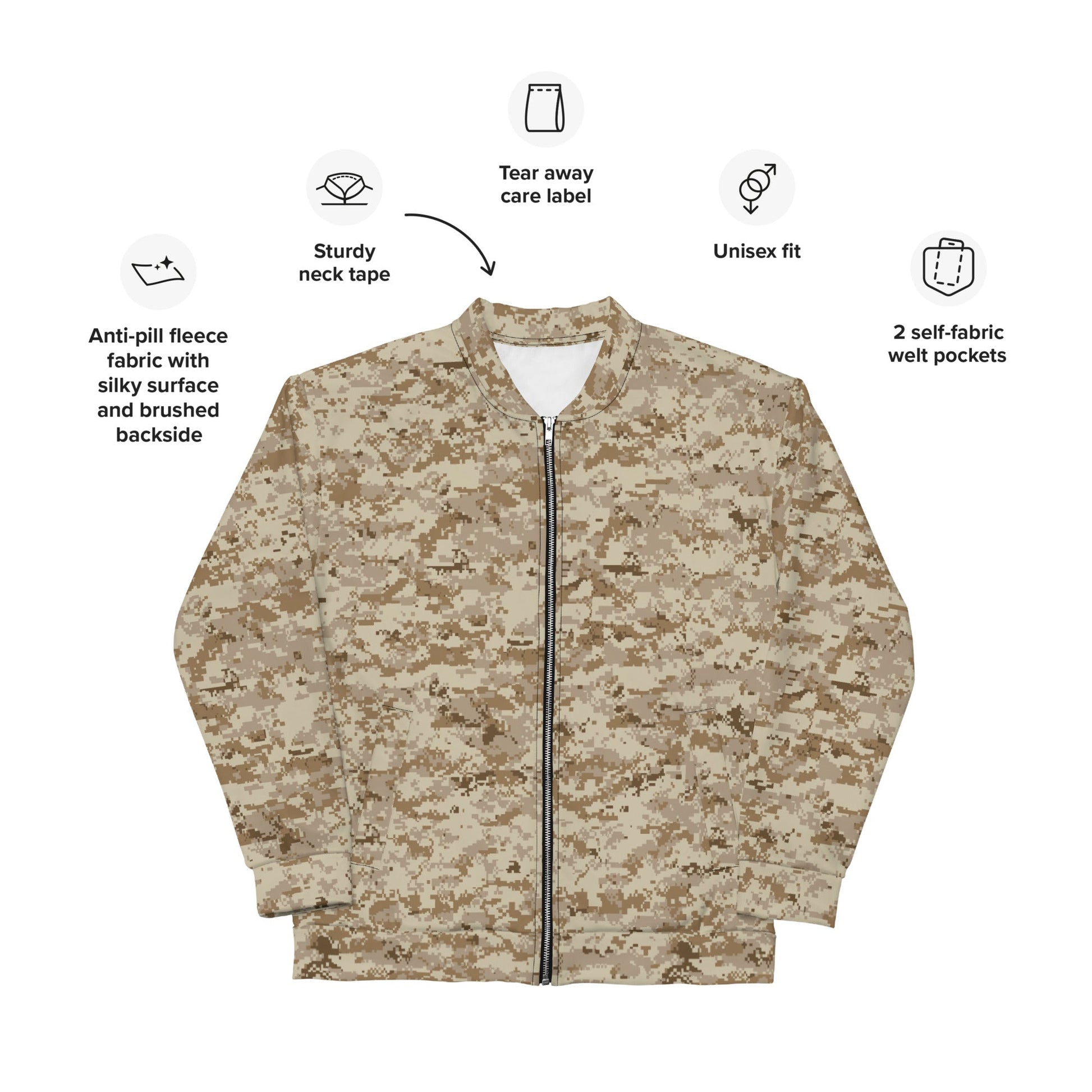 American Digital AOR-1 CAMO Unisex Bomber Jacket - Jackets