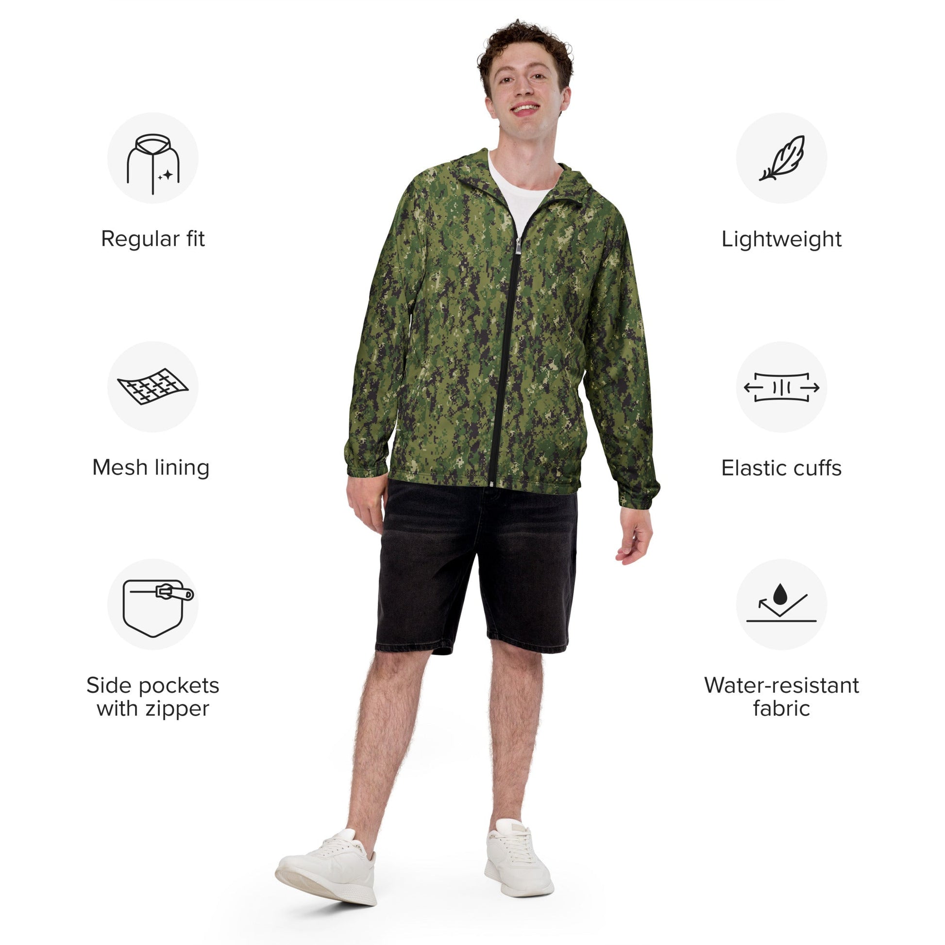 American Digital AOR-2 CAMO Mens windbreaker - Windbreakers