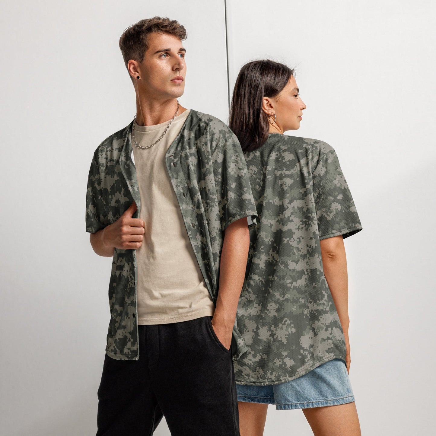 American Digital Army Combat Uniform (ACU) CAMO baseball jersey - 2XS - Baseball Jerseys