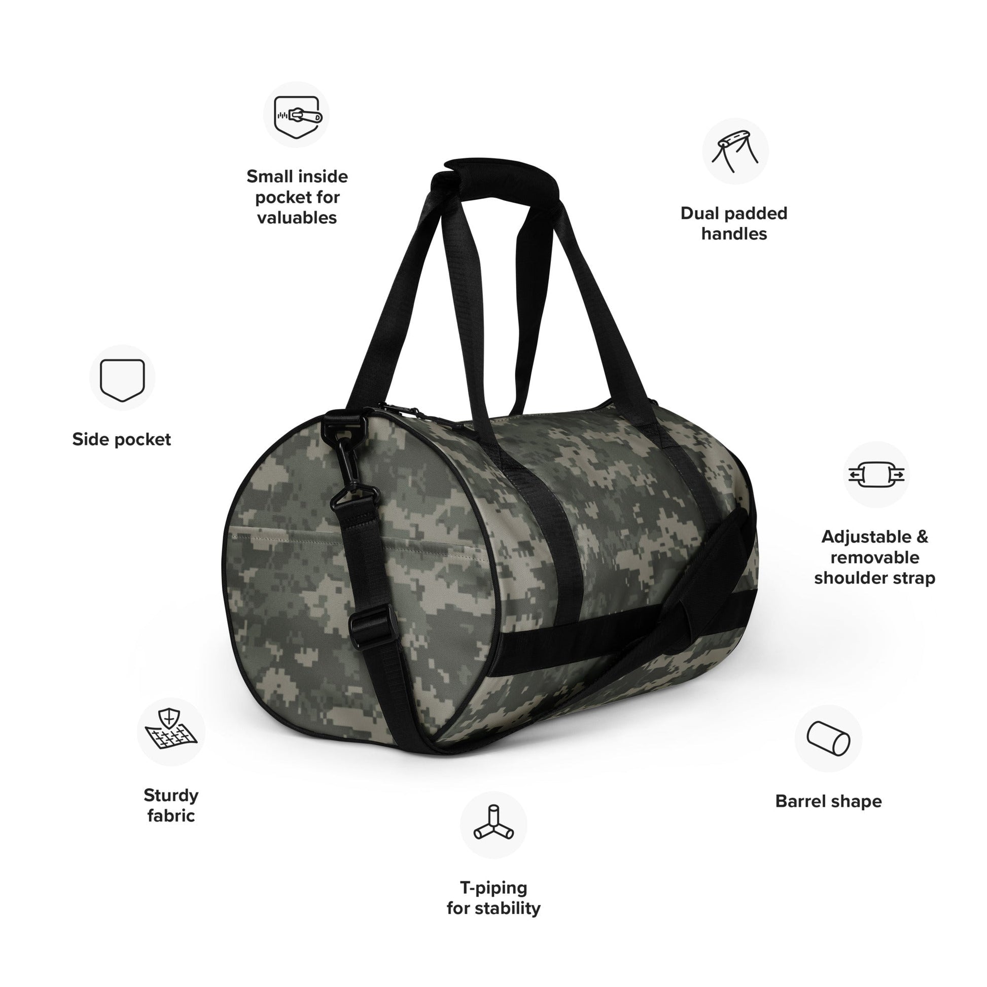 American Digital Army Combat Uniform (ACU) CAMO gym bag - Gym Bags