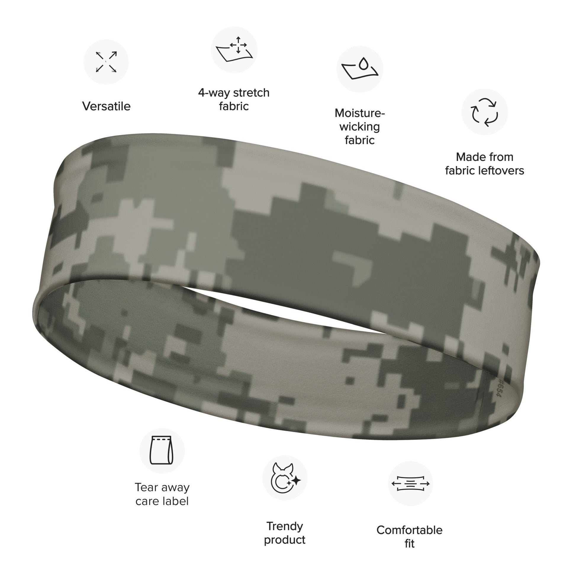 American Digital Army Combat Uniform (ACU) CAMO Headband Headbands