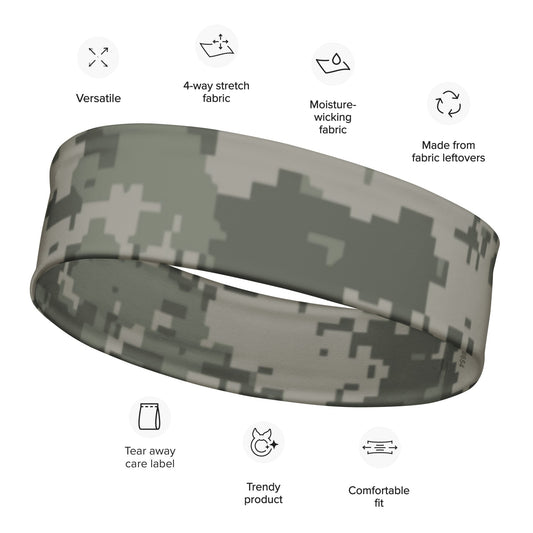 American Digital Army Combat Uniform (ACU) CAMO Headband Headbands