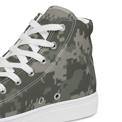 American Digital Army Combat Uniform (ACU) CAMO Mens high top canvas shoes - High Top Canvas Shoes