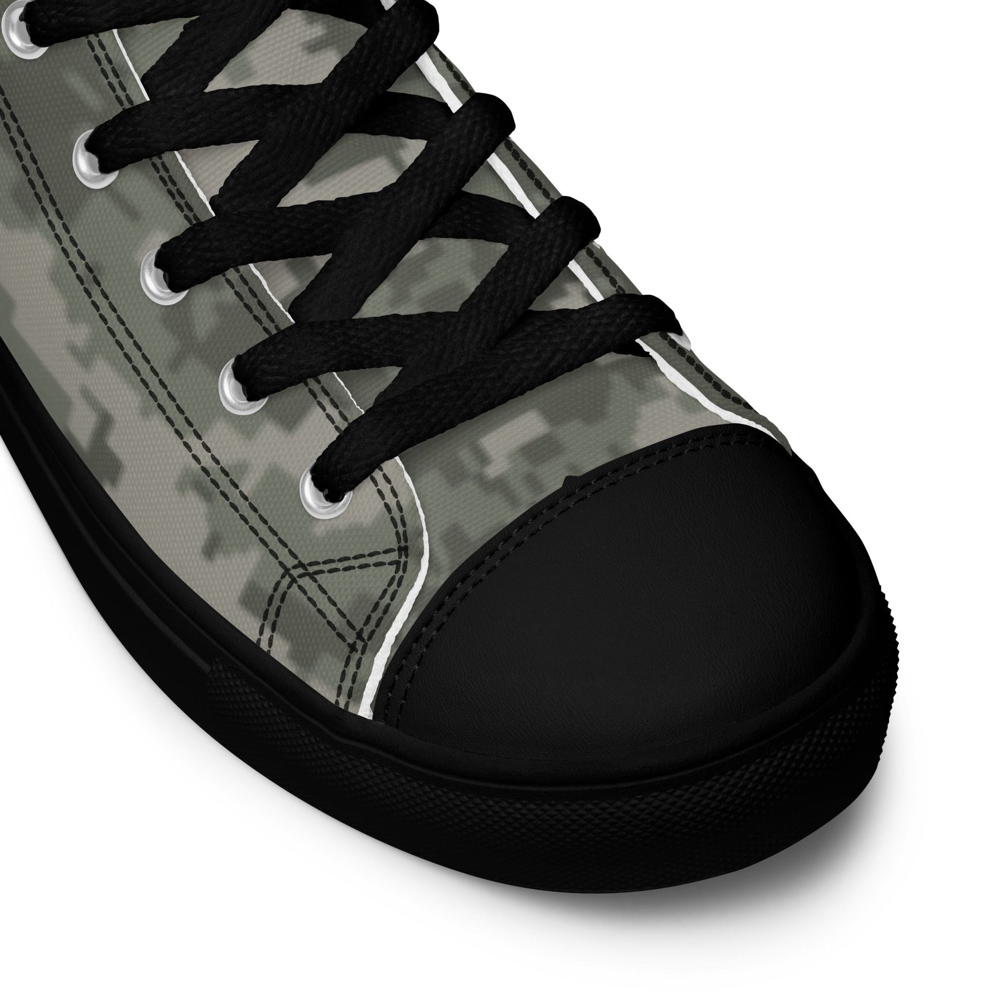 American Digital Army Combat Uniform (ACU) CAMO Mens high top canvas shoes - High Top Canvas Shoes