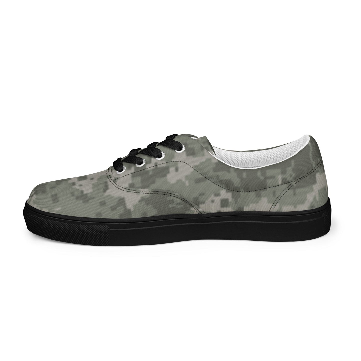American Digital Army Combat Uniform (ACU) CAMO Mens Lace-Up Canvas Shoes - Lace-up