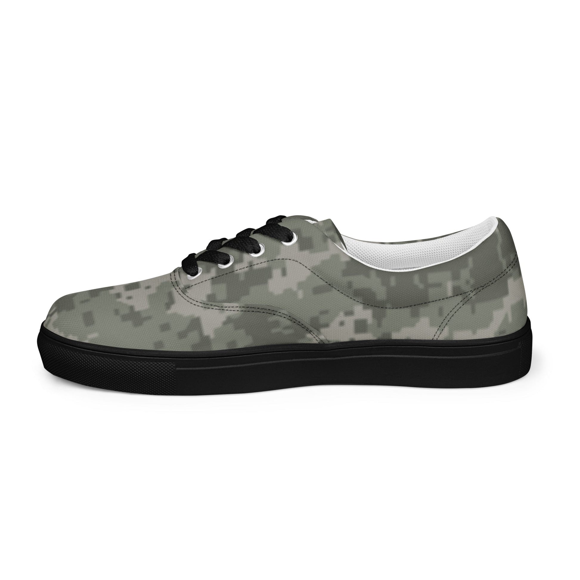 American Digital Army Combat Uniform (ACU) CAMO Mens Lace-Up Canvas Shoes - Lace-up