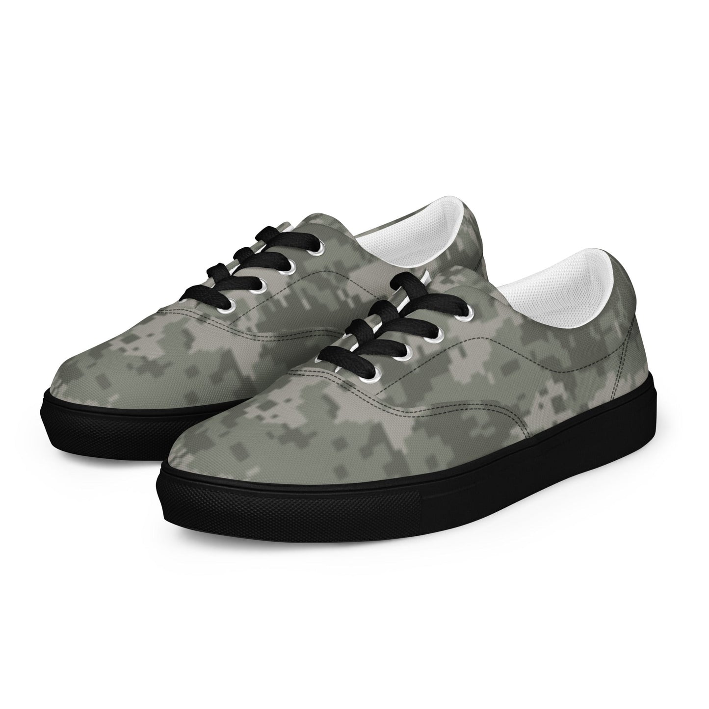 American Digital Army Combat Uniform (ACU) CAMO Mens Lace-Up Canvas Shoes - Lace-up