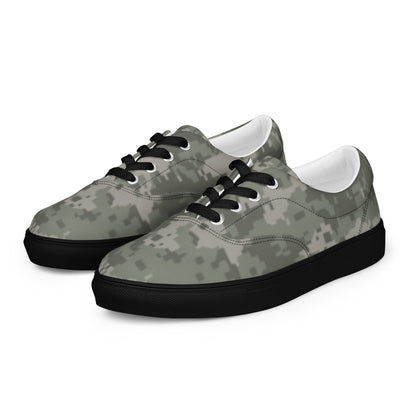 American Digital Army Combat Uniform (ACU) CAMO Mens Lace-Up Canvas Shoes - Lace-up