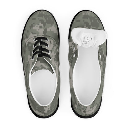 American Digital Army Combat Uniform (ACU) CAMO Mens Lace-Up Canvas Shoes - Lace-up