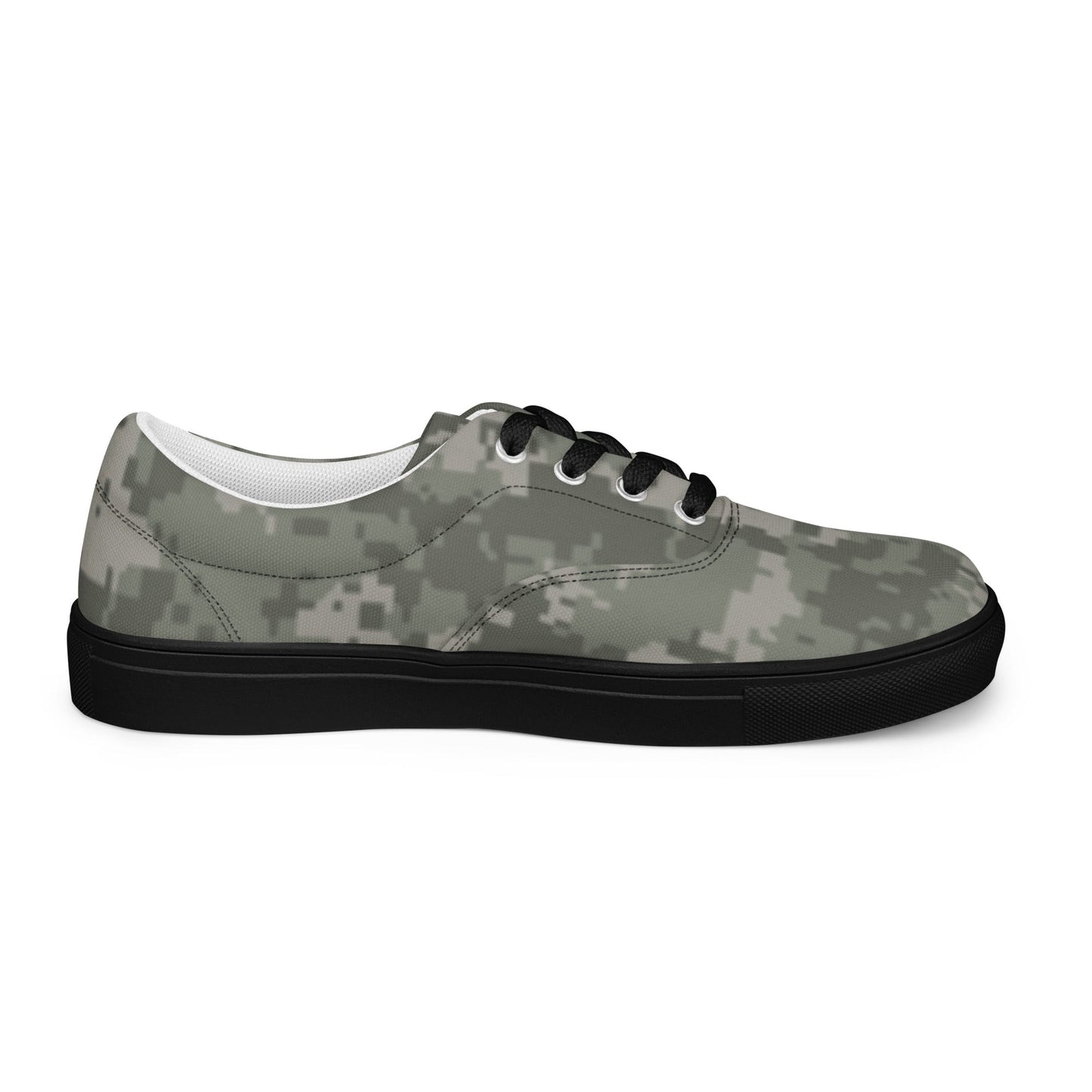 American Digital Army Combat Uniform (ACU) CAMO Mens Lace-Up Canvas Shoes - Lace-up