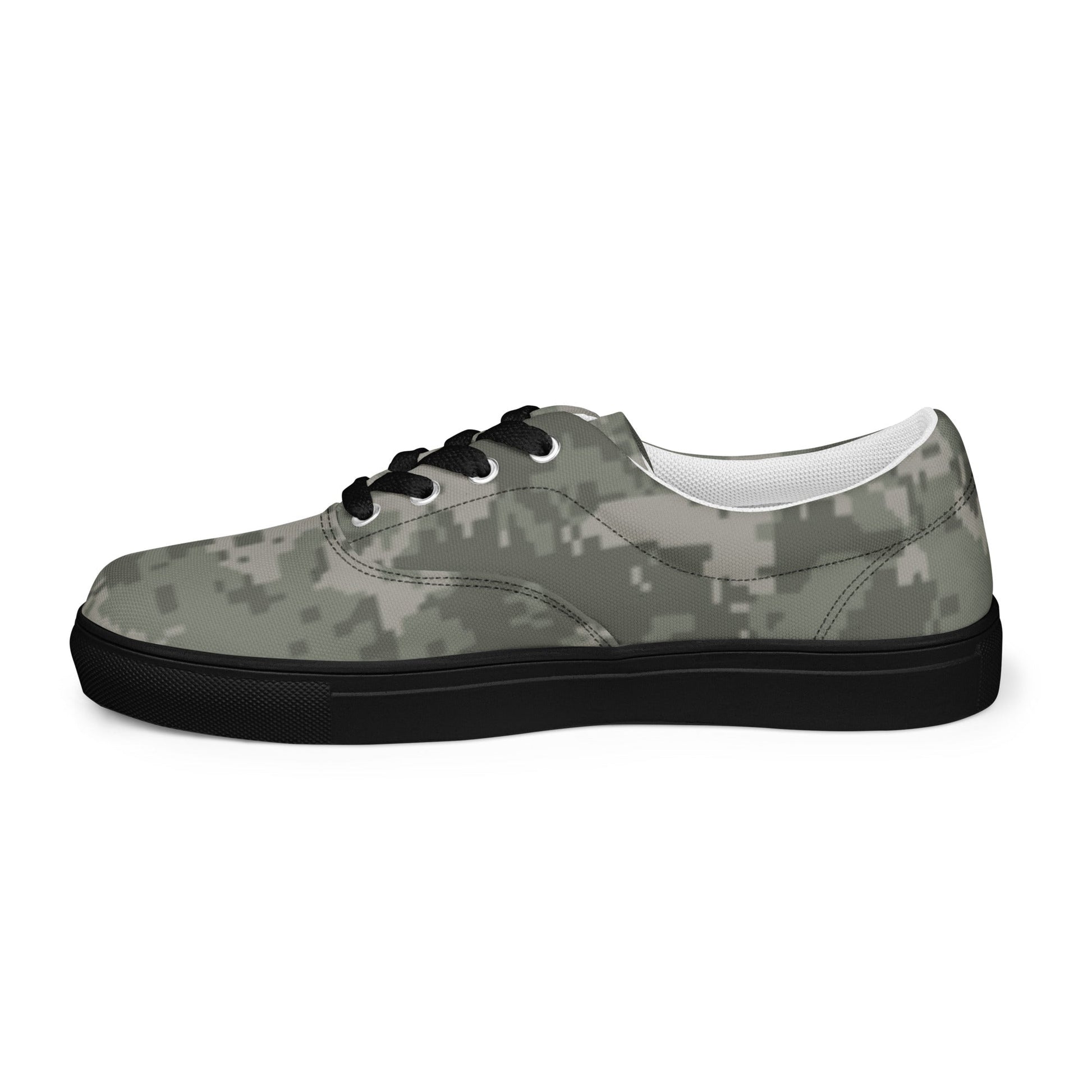 American Digital Army Combat Uniform (ACU) CAMO Mens Lace-Up Canvas Shoes - Lace-up