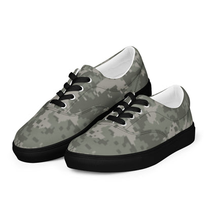 American Digital Army Combat Uniform (ACU) CAMO Mens Lace-Up Canvas Shoes - Lace-up