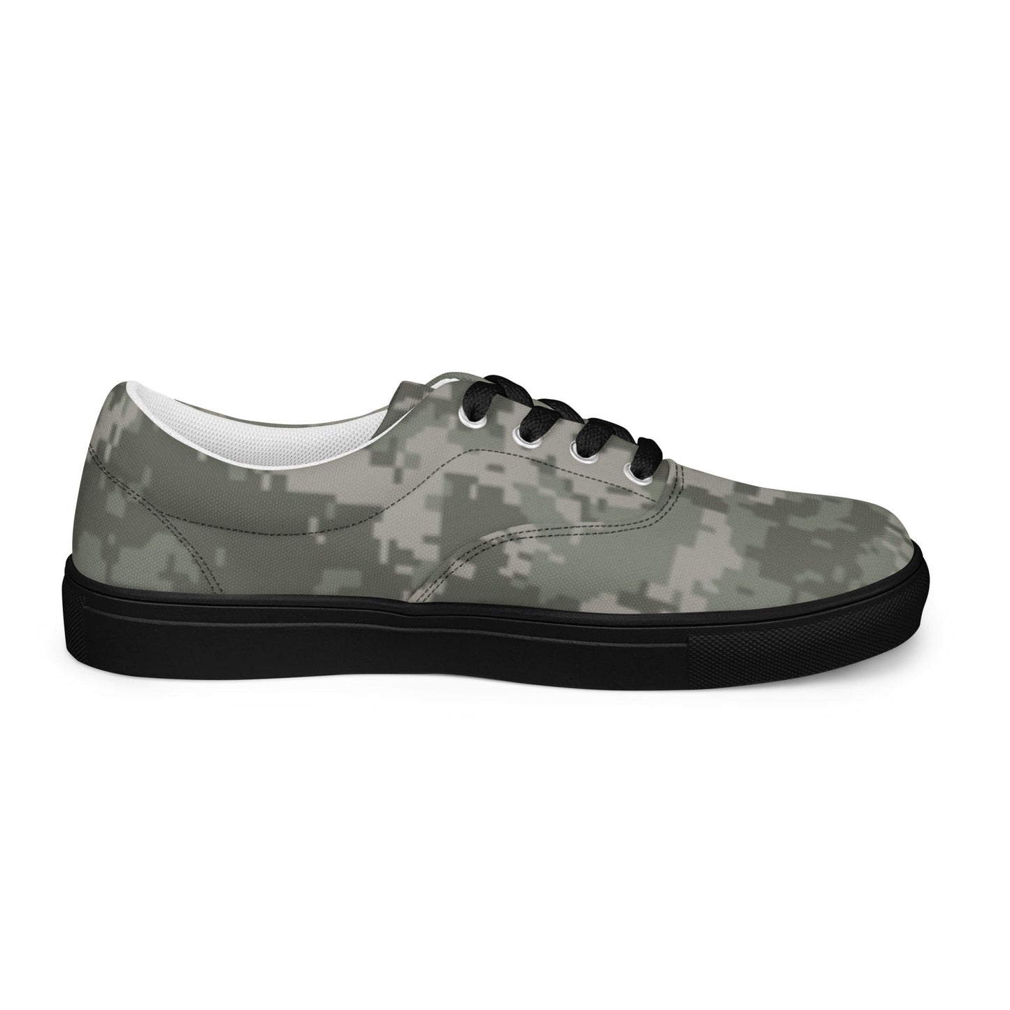 American Digital Army Combat Uniform (ACU) CAMO Mens Lace-Up Canvas Shoes - Lace-up