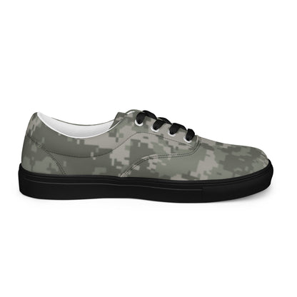American Digital Army Combat Uniform (ACU) CAMO Mens Lace-Up Canvas Shoes - Lace-up