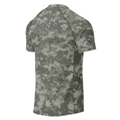 American Digital Army Combat Uniform (ACU) CAMO Mens Short-Sleeve Rash Guard