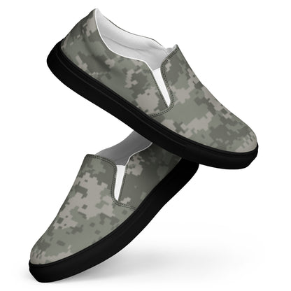 American Digital Army Combat Uniform (ACU) CAMO Mens Slip-On Canvas Shoes