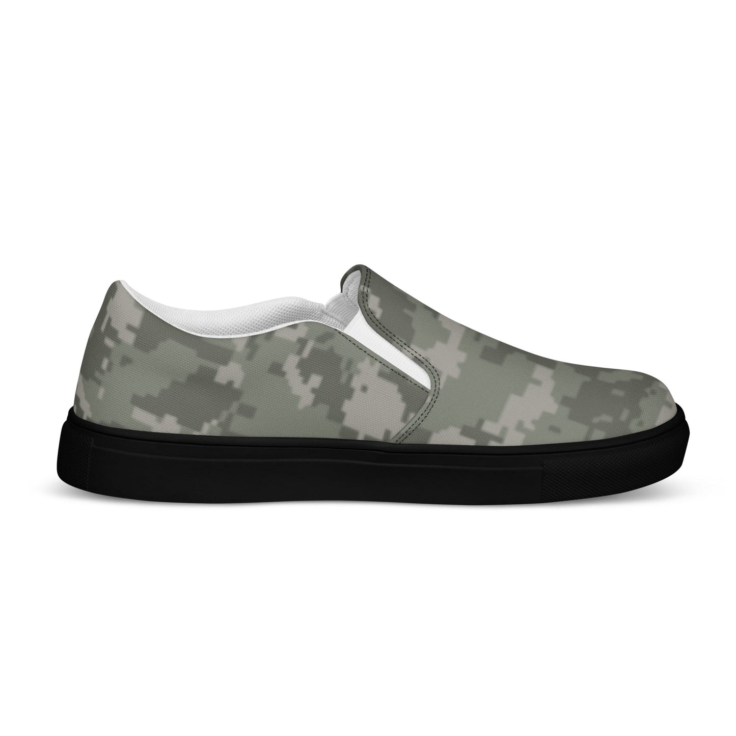 American Digital Army Combat Uniform (ACU) CAMO Mens Slip-On Canvas Shoes