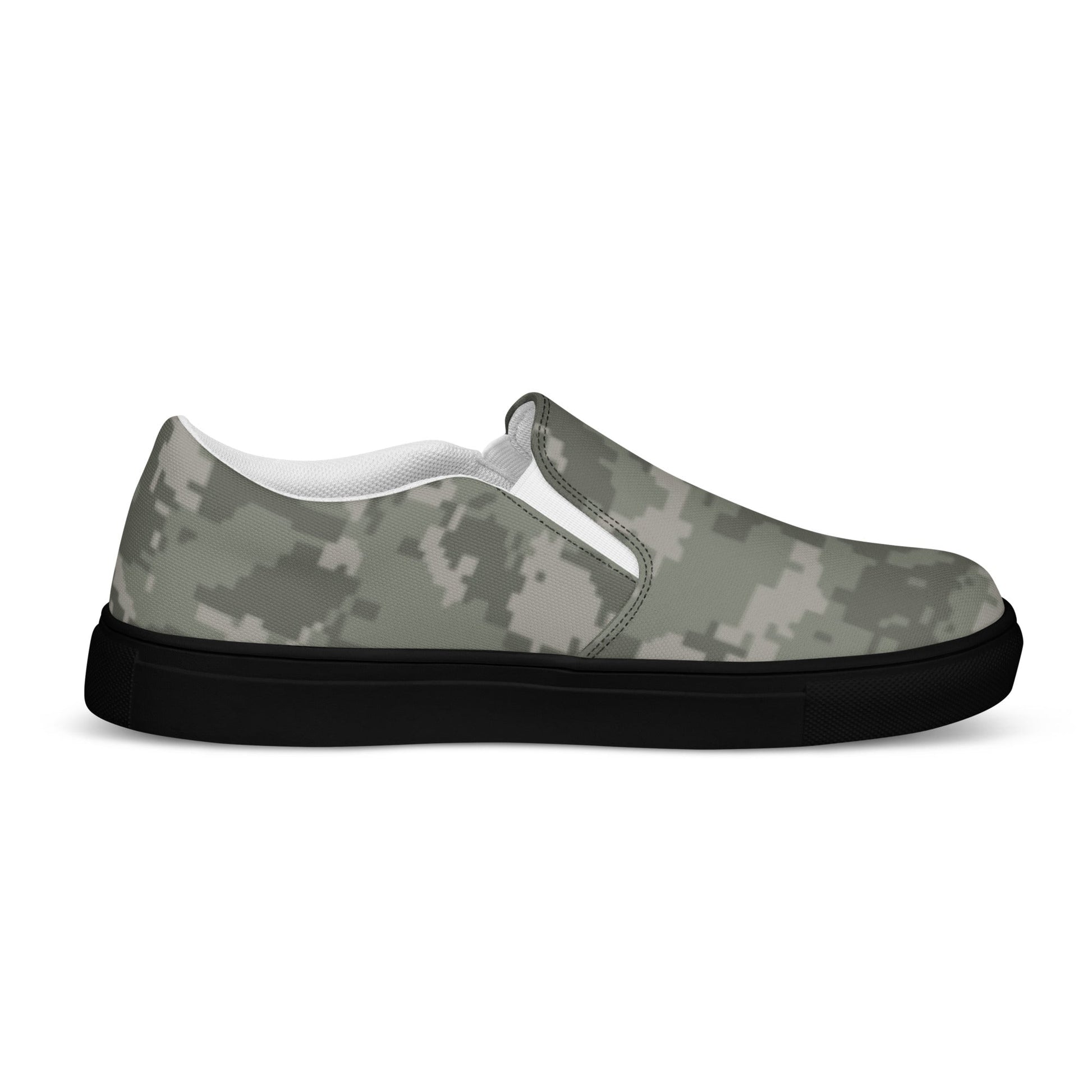 American Digital Army Combat Uniform (ACU) CAMO Mens Slip-On Canvas Shoes