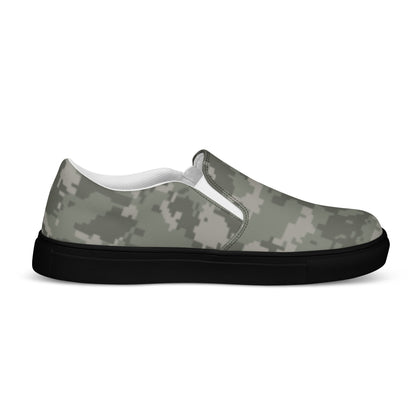 American Digital Army Combat Uniform (ACU) CAMO Mens Slip-On Canvas Shoes