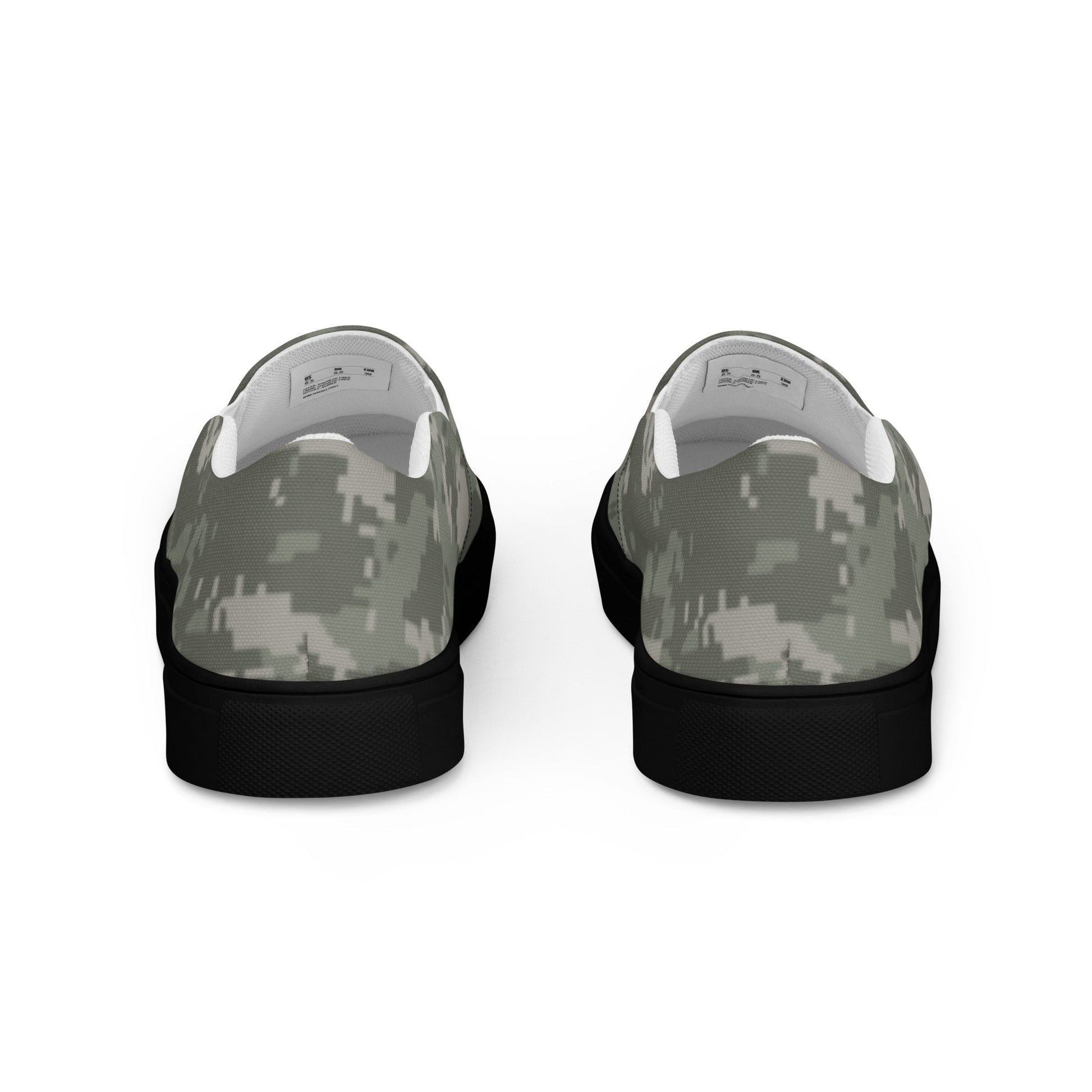 American Digital Army Combat Uniform (ACU) CAMO Mens Slip-On Canvas Shoes
