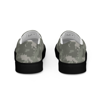 American Digital Army Combat Uniform (ACU) CAMO Mens Slip-On Canvas Shoes