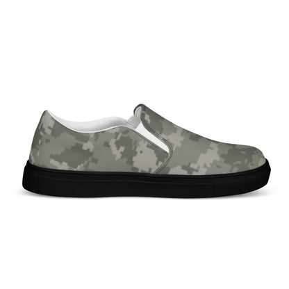 American Digital Army Combat Uniform (ACU) CAMO Mens Slip-On Canvas Shoes